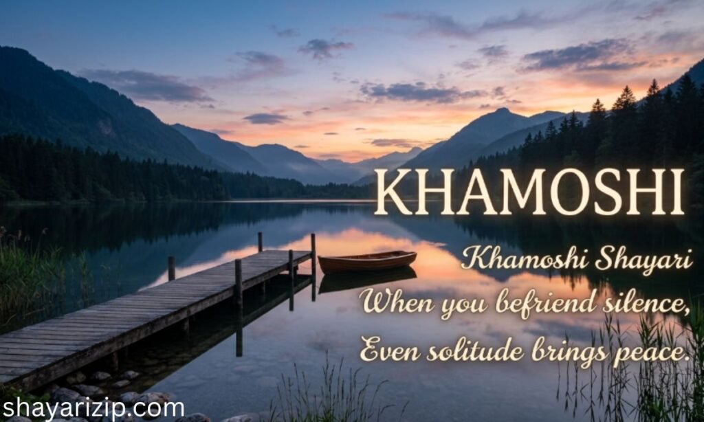 Khamoshi Shayari in English