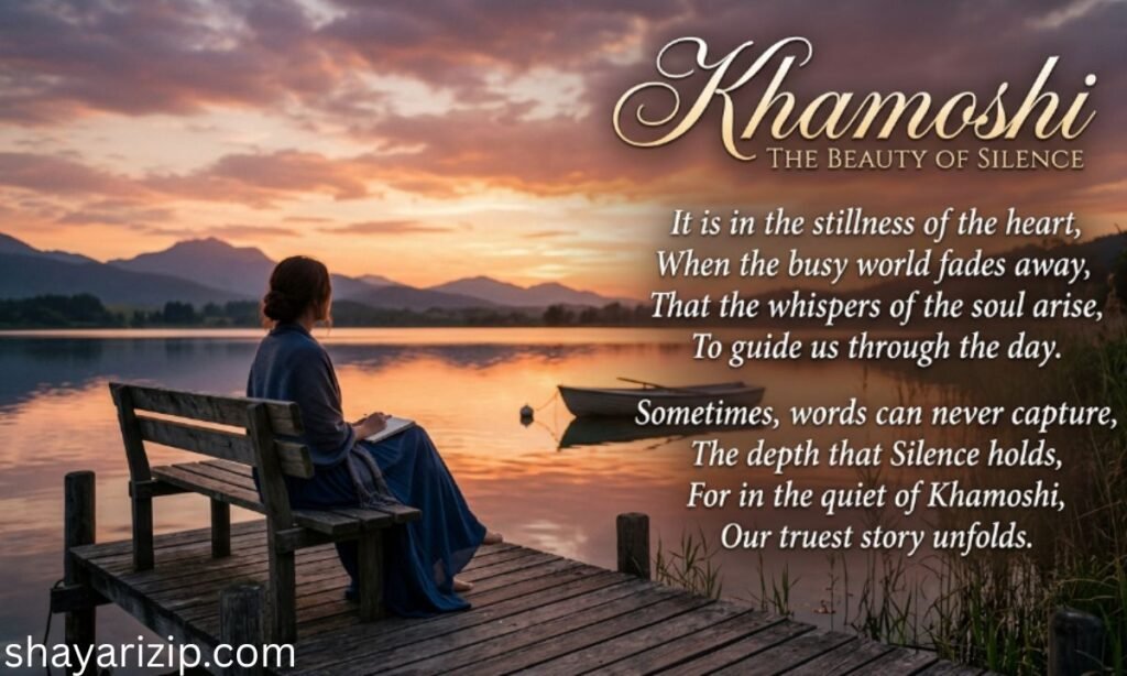 Khamoshi Shayari in English
