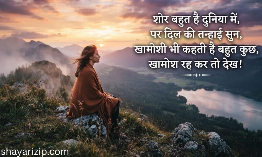 Khamoshi Shayari on Life