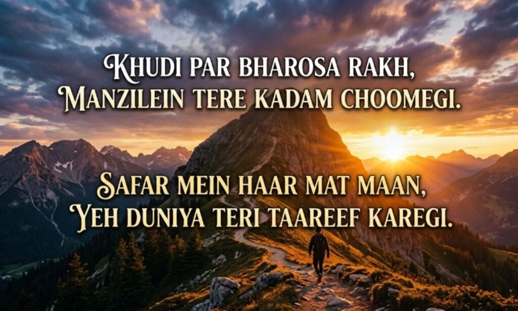 Life Motivational Shayari in English_