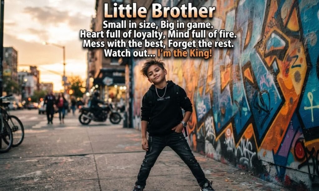 Little Brother attitude shayari in English 