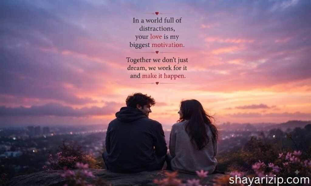 Love motivational shayari in English