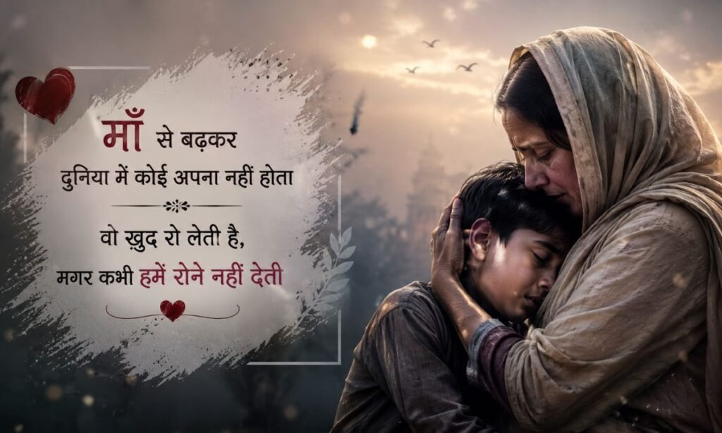 Maa Par Sad Shayari