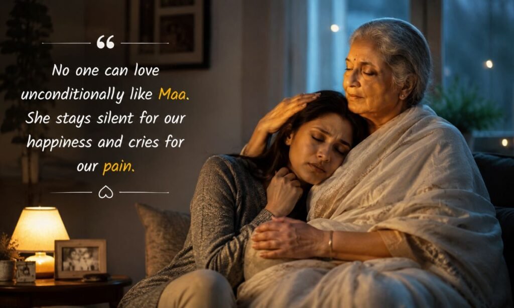 Maa sad shayari english