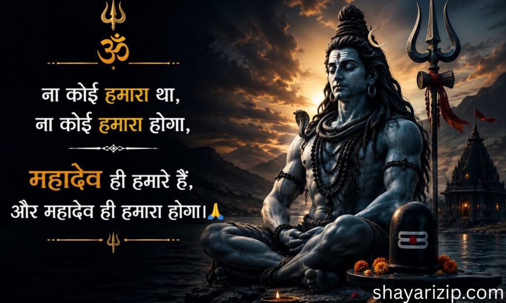 Mahadev Shayari in Hindi 2 Line