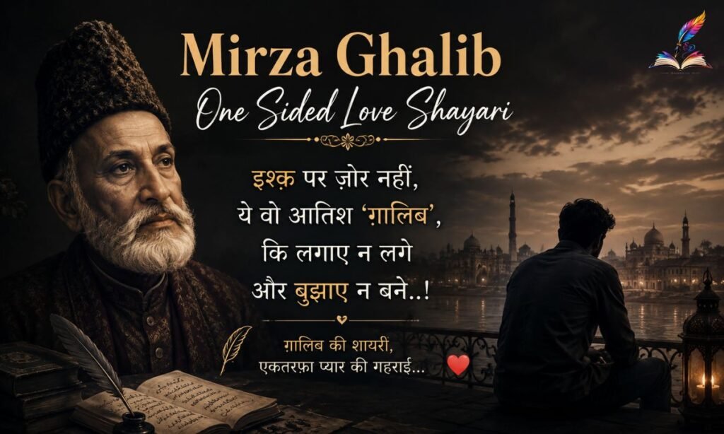 Mirza Ghalib One Sided Love Shayari