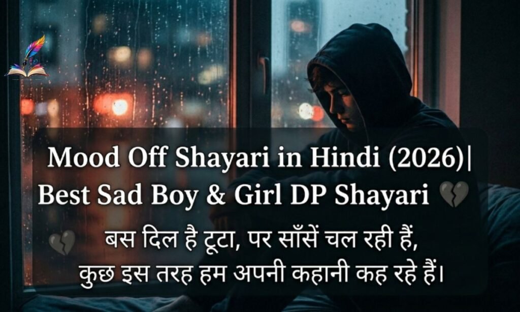Mood Off Shayari in Hindi (2026) 💔 Best Sad Boy & Girl DP Shayari