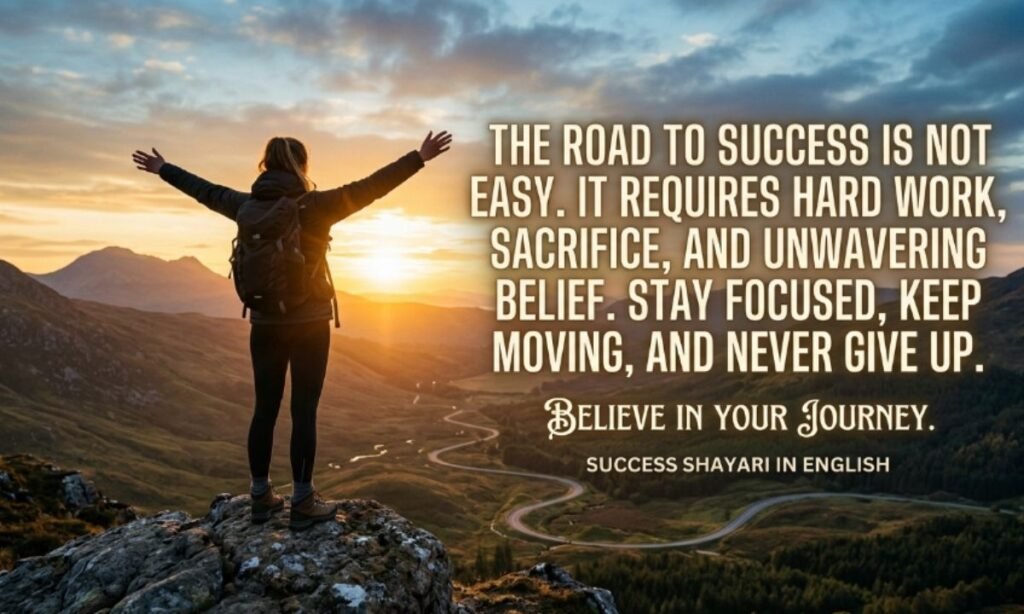 Motivational shayari in english for success