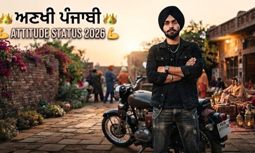 Punjabi attitude status 2026
