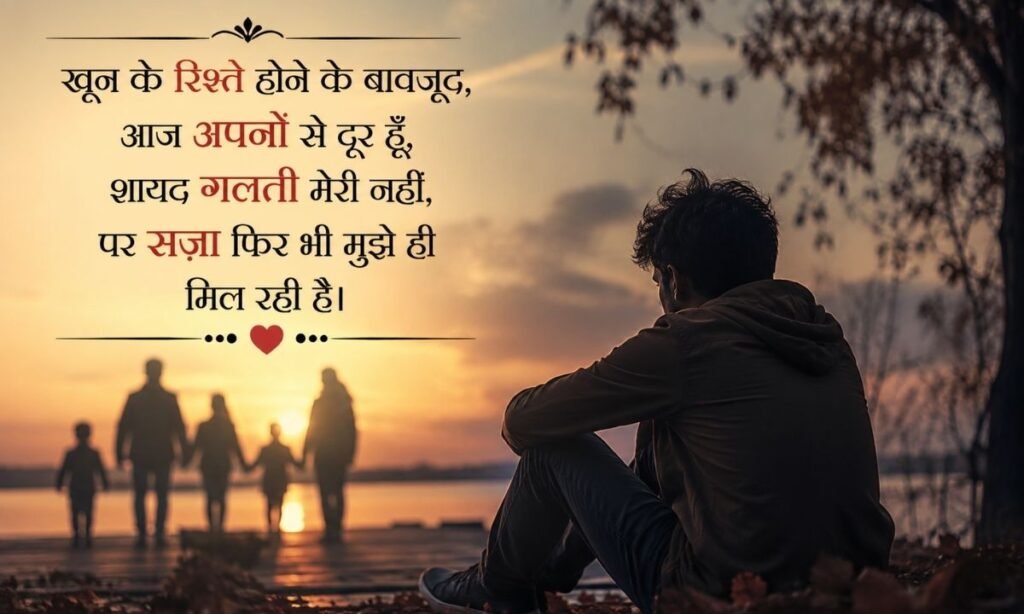 Sad Shayari for Family in Hindi