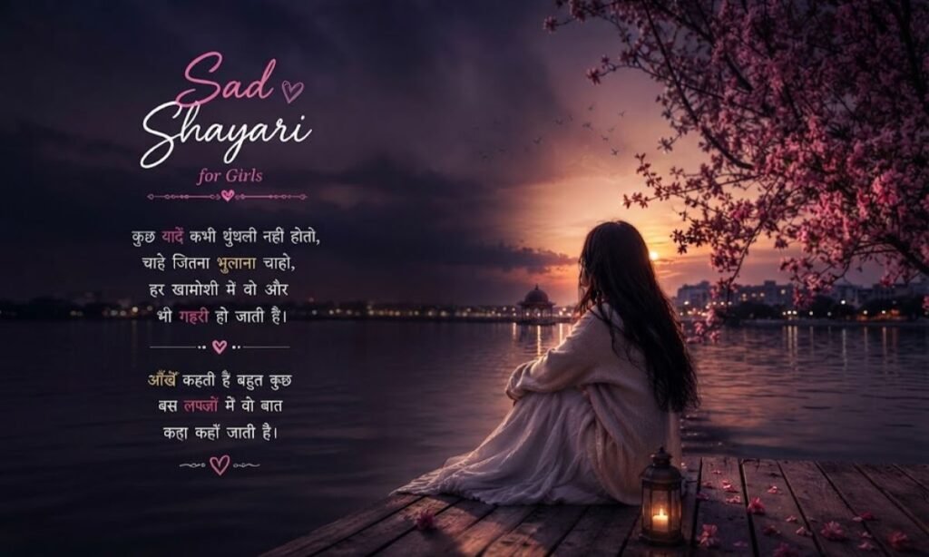 Sad Shayari for Girls in Hindi