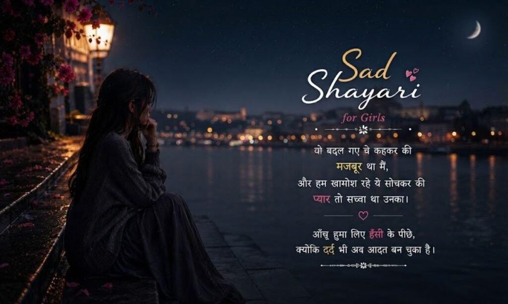Sad Shayari for Girls in Hindi