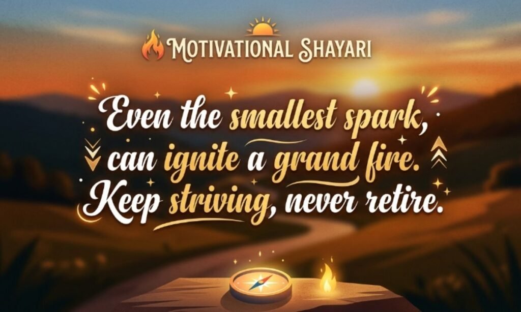 Short Motivational Shayari in English