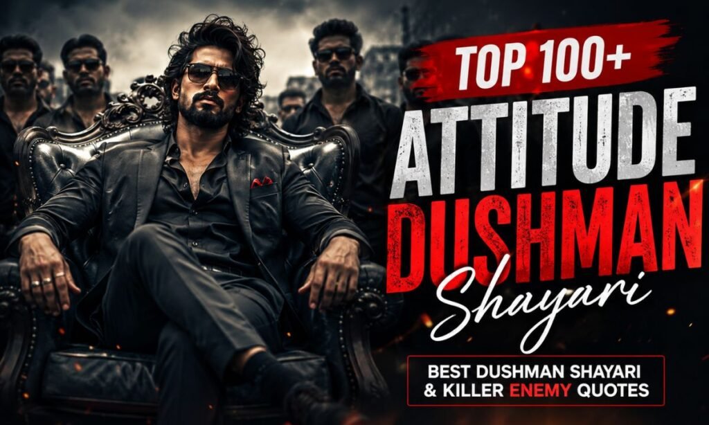 Top 100+ Attitude Dushman Shayari (2026)   Best Dushman Shayari & Killer Enemy Quotes