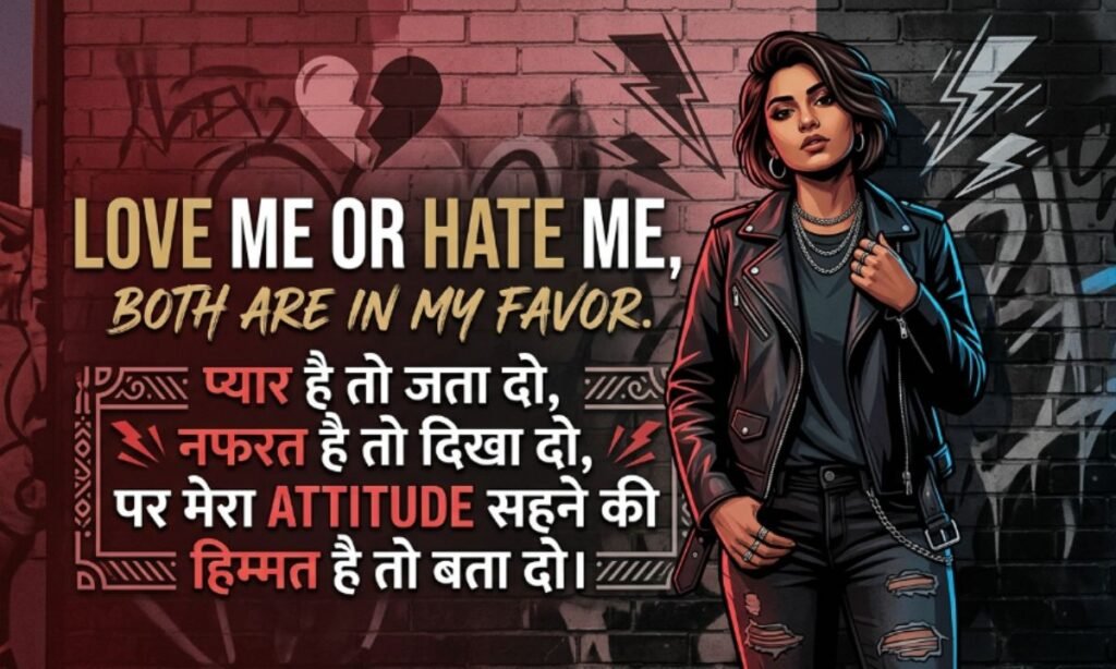 hate love Attitude shayari