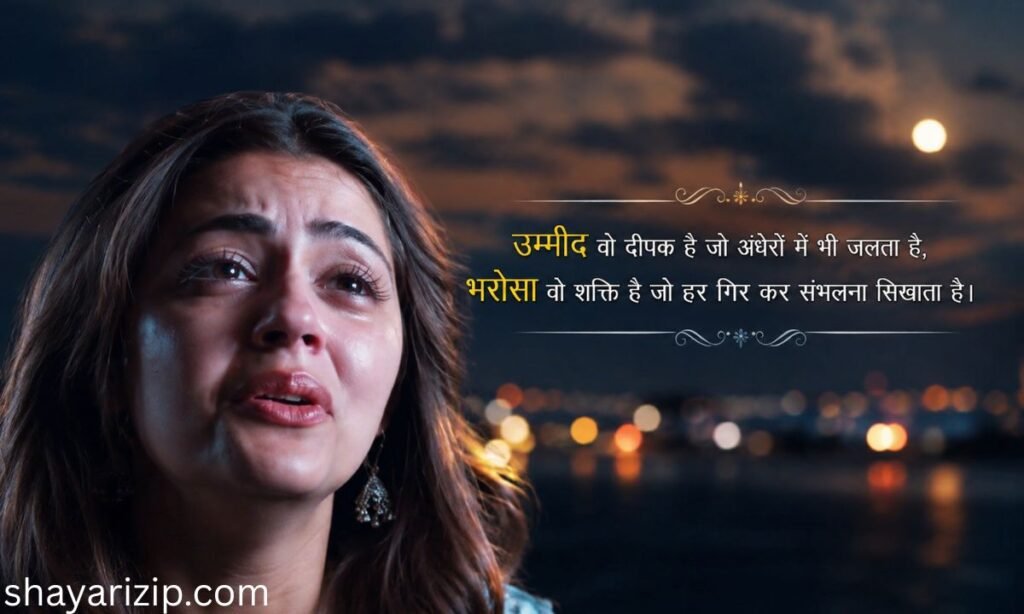 उम्मीद और भरोसा शायरी