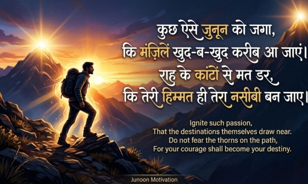 जुनून मोटिवेशनल शायरी