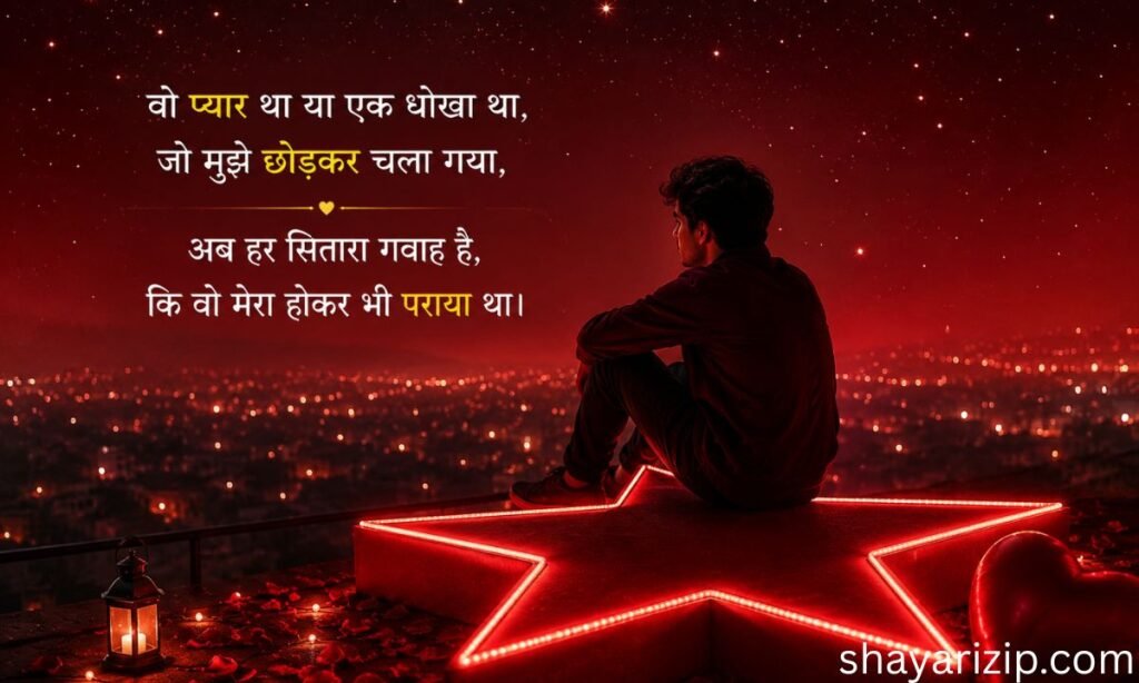 प्यार में छोड़कर जाने वाली शायरी 