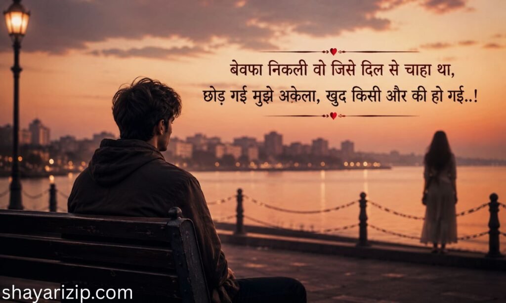 बेवफा शायरी दिल टूटने वाली 2 line 