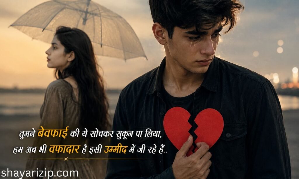 बेवफा शायरी दिल टूटने वाली 2 line  