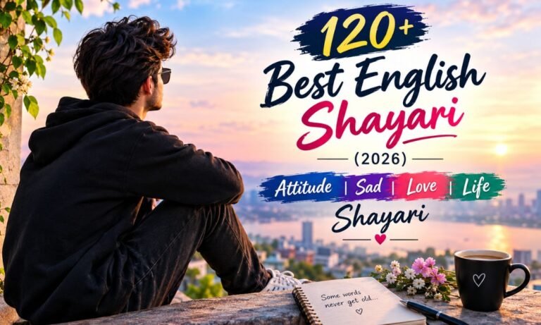 120+ Best English Shayari (2026) Attitude, Sad, Love & Life Shayari