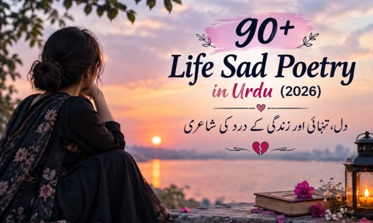 90+ Life Sad Poetry in Urdu (2026) دل، تنہائی اور زندگی کے درد کی شاعری