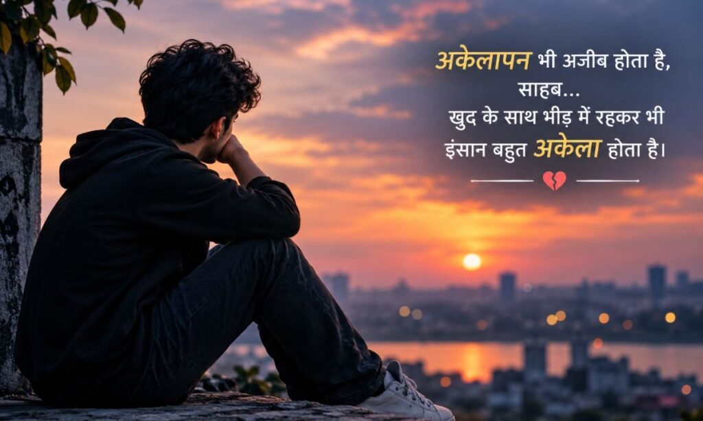 Alone Boy Sad Shayari in Hindi अकेले लड़के के लिए सैड शायरी
