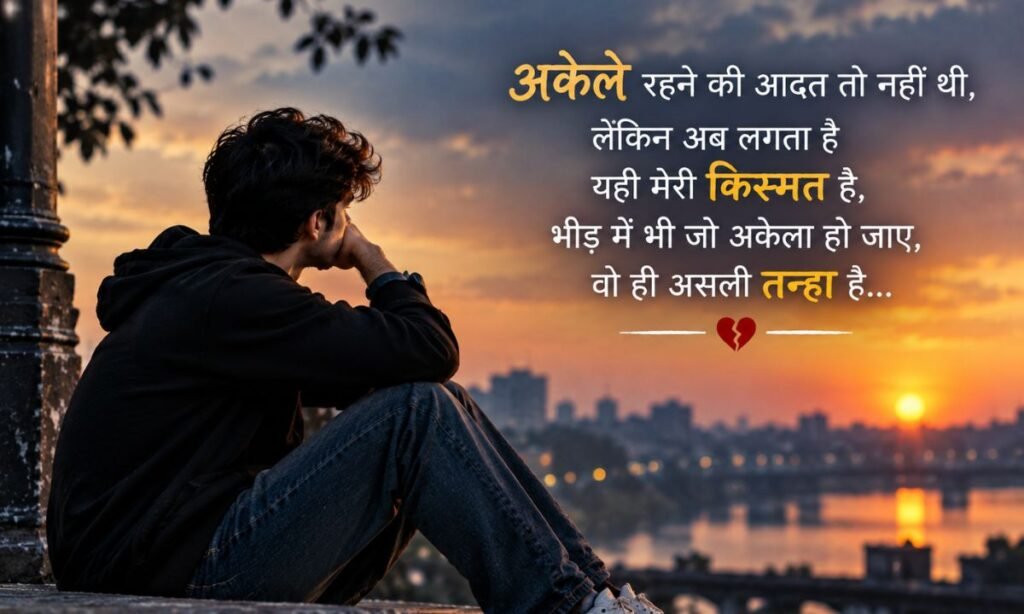 Alone Boy Sad Shayari in Hindi अकेले लड़के के लिए सैड शायरी 