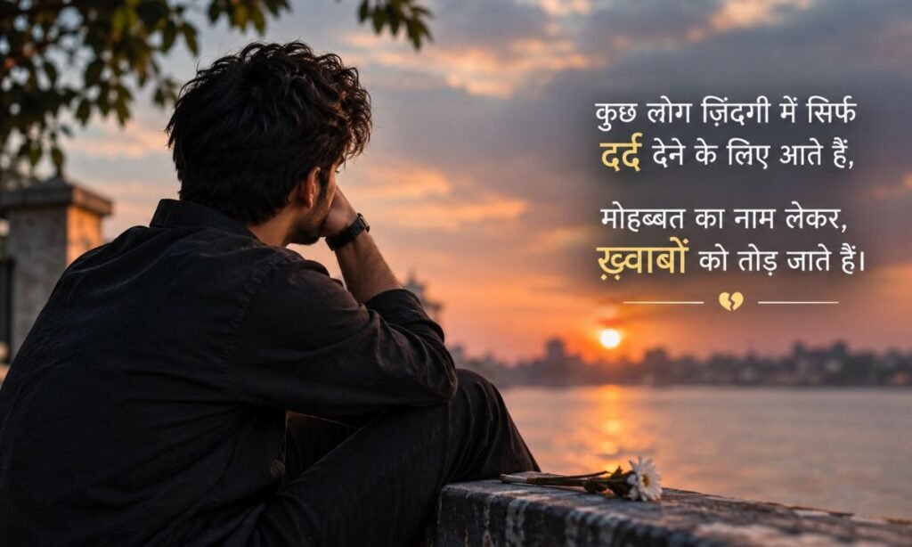 Best Sad Shayari Life 2 Line in Hindi दर्द से भरे अल्फ़ाज