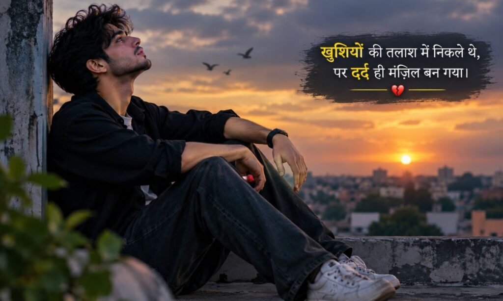 Boys Sad Shayari in Hindi 2 Line