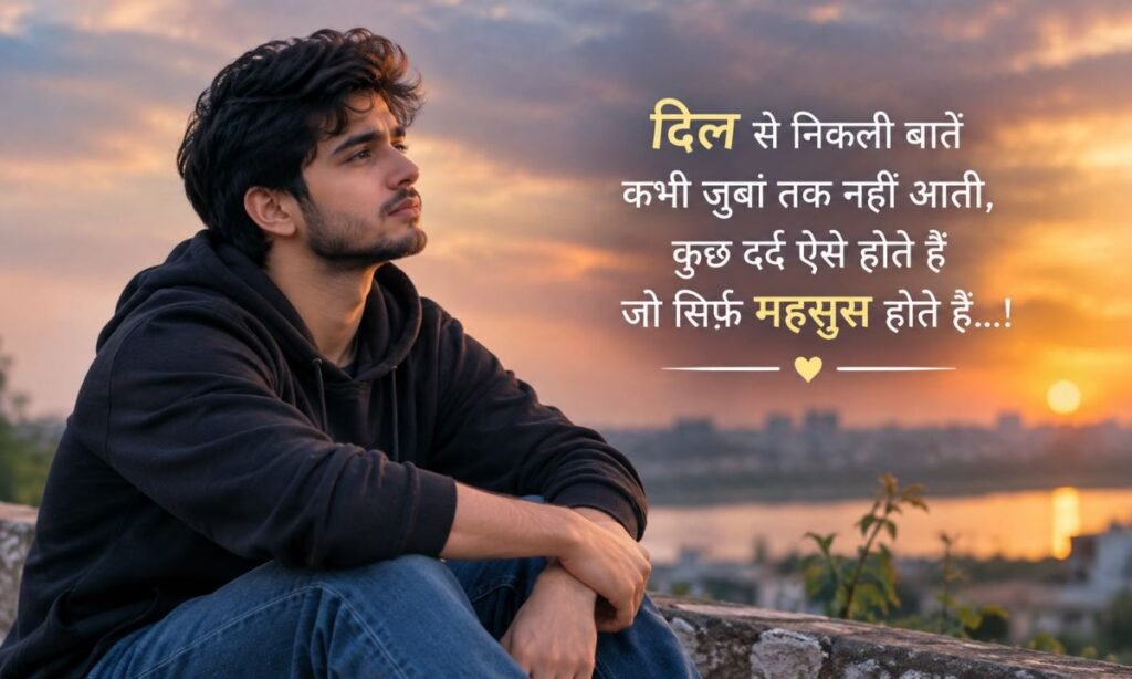 Emotional Heart Touching Shayari in Hindi – दिल से निकली बातें