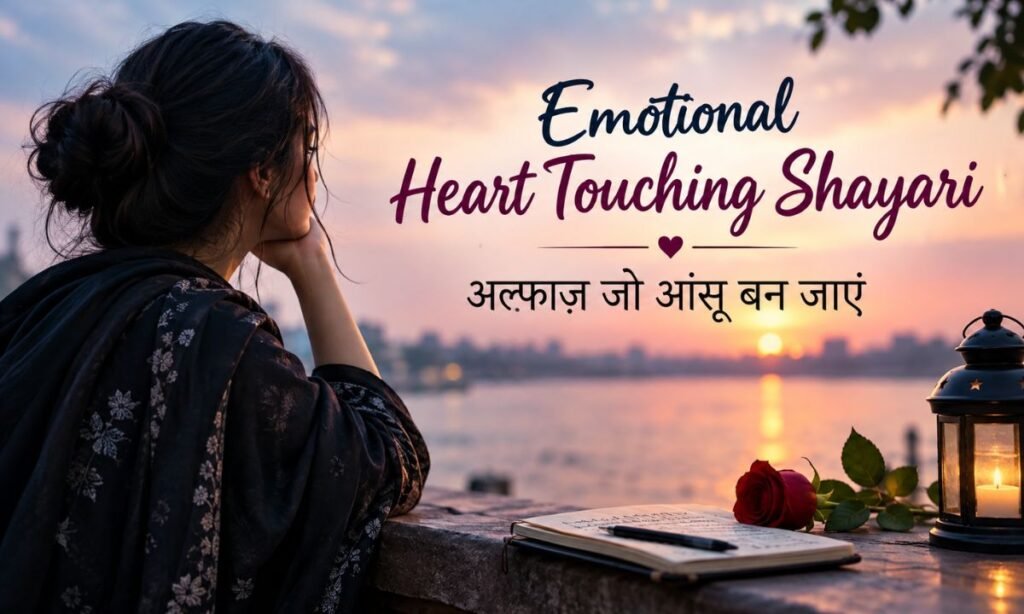 Emotional Heart Touching Shayari – अल्फ़ाज़ जो आंसू बन जाएं