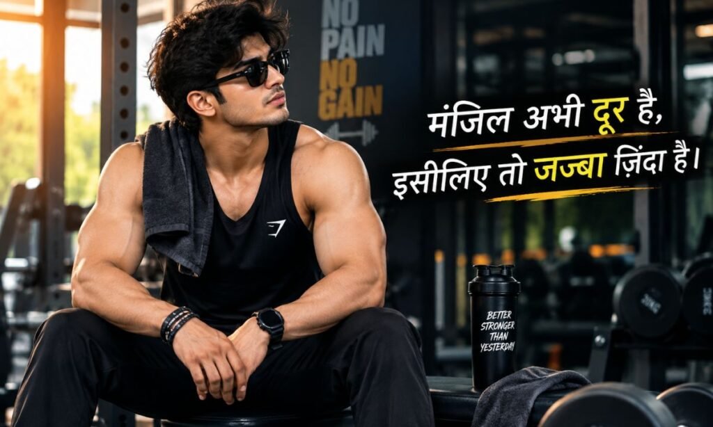 Gym Shayari 2 line Attitude