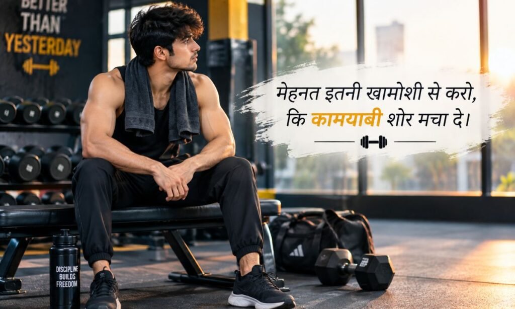 Gym Shayari 2 line Hindi