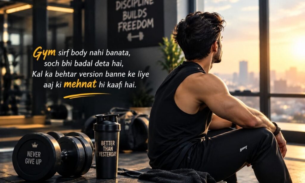 Gym motivational shayari for instagram
