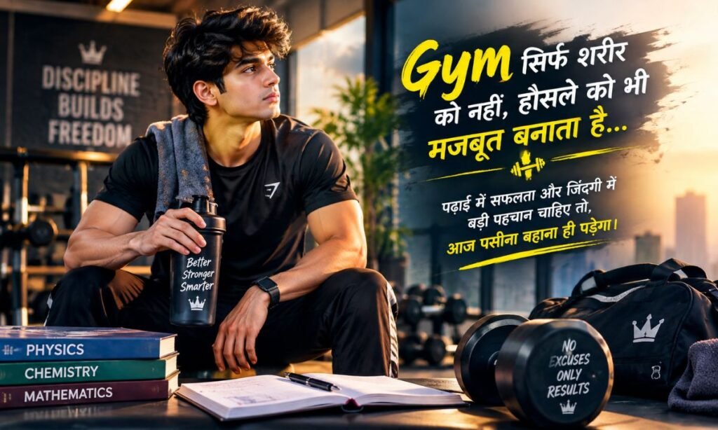 Gym motivational shayari for students