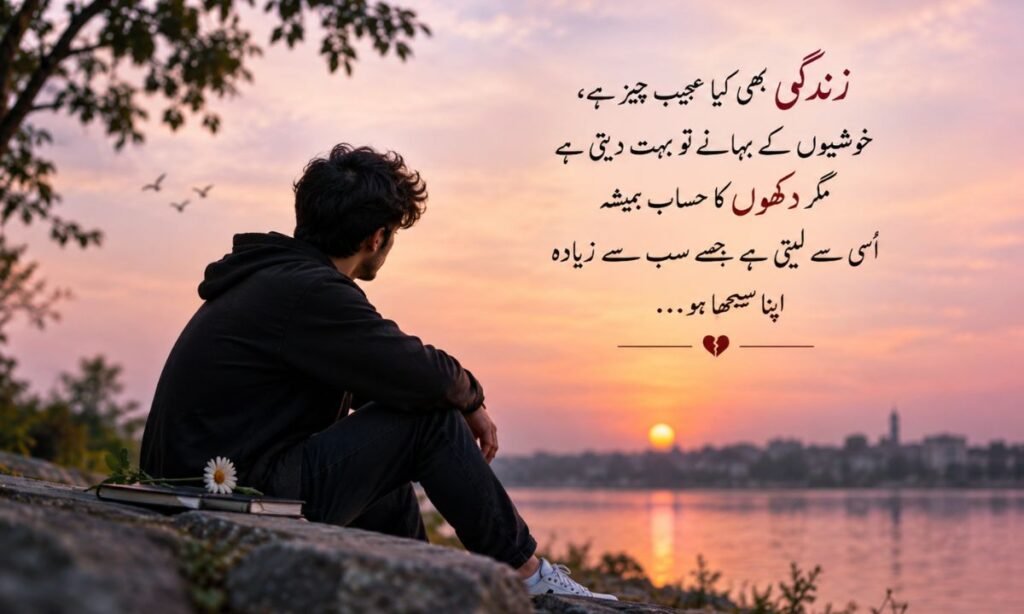 Heart Touching Life Sad Poetry in Urdu text 