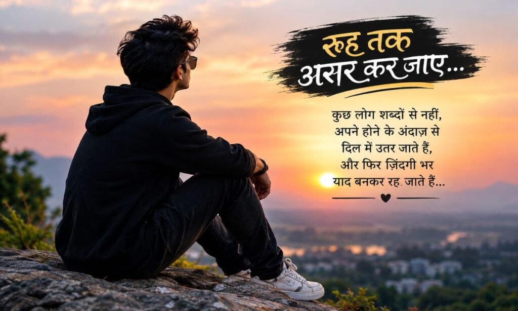 Heart Touching Shayari Hindi Attitude – रूह तक असर कर जाए