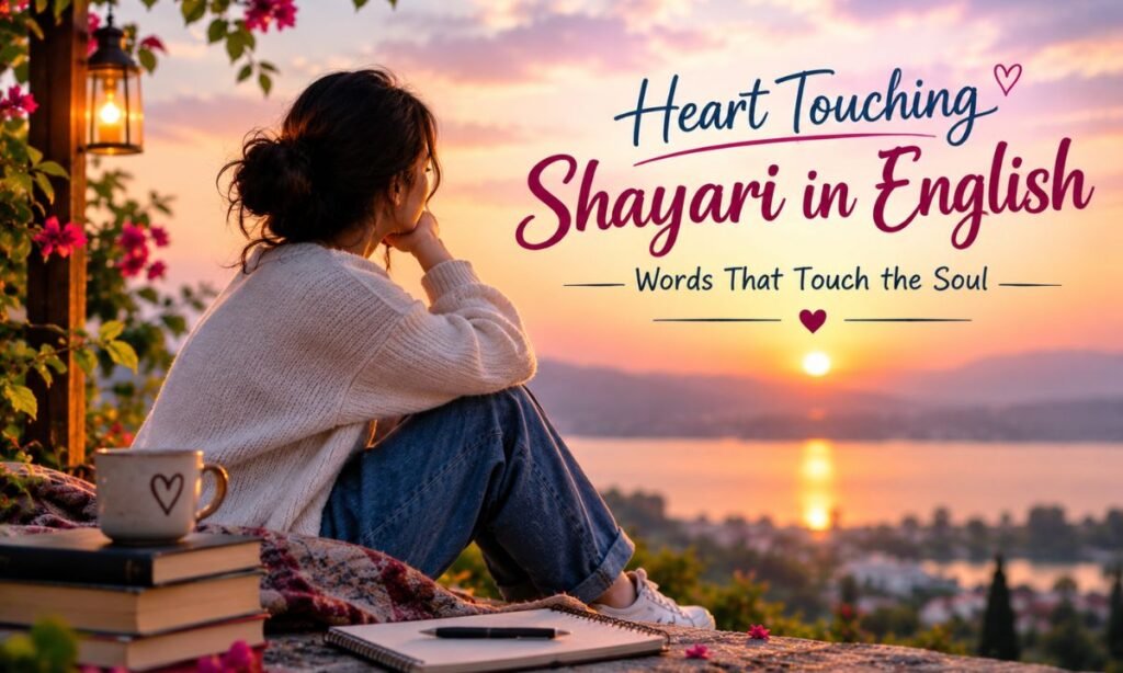 Heart Touching Shayari in English – Words That Touch the Soul