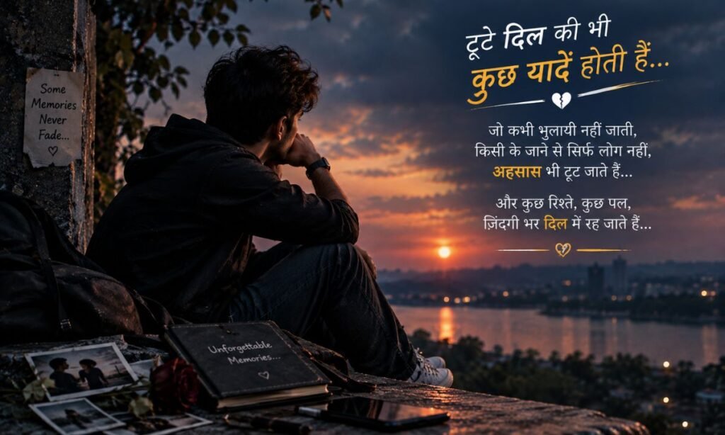 Hindi Sad Shayari for Broken Hearts and Unforgettable Memories