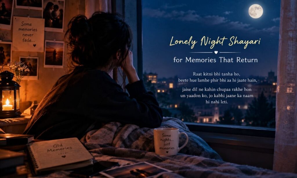 Lonely-Night Shayari for Memories That Return