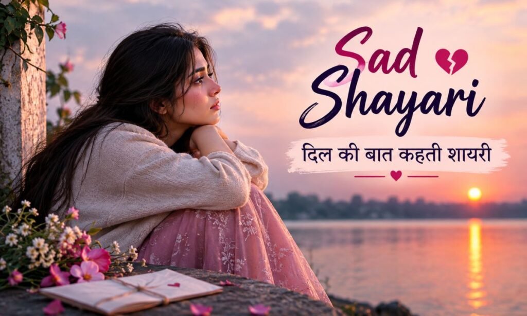 Sad Shayari in Hindi – दिल की बात कहती शायरी