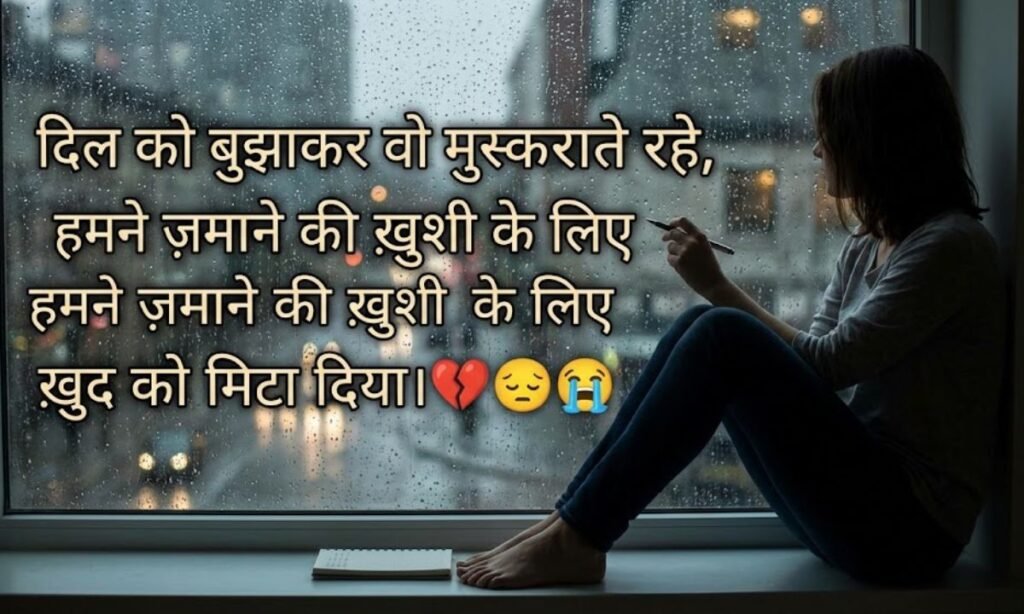 Sad Shayari with Emoji in Hindi