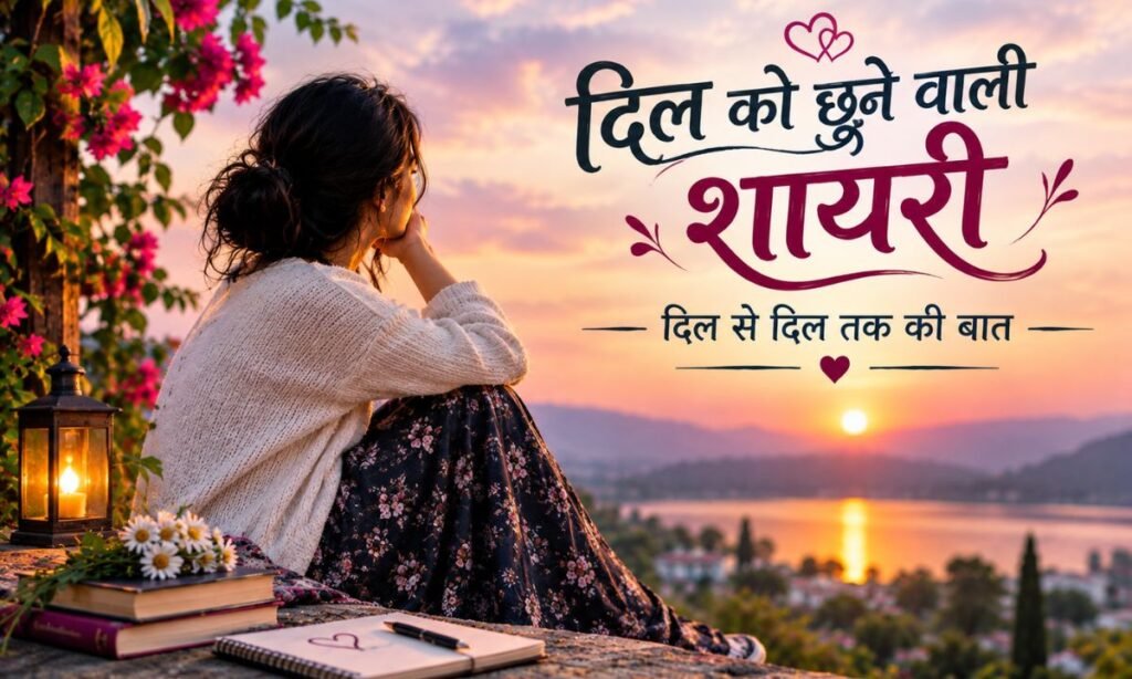 दिल को छूने वाली शायरी – दिल से दिल तक की बात