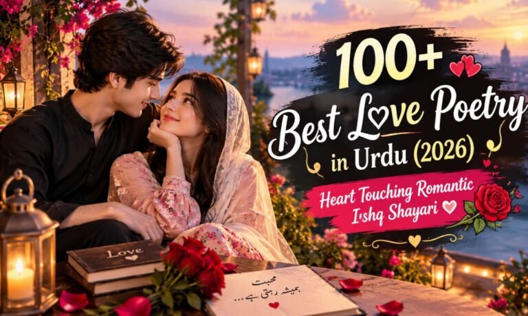 100+ Best Love Poetry in Urdu (2026) Heart Touching Romantic Ishq Shayari