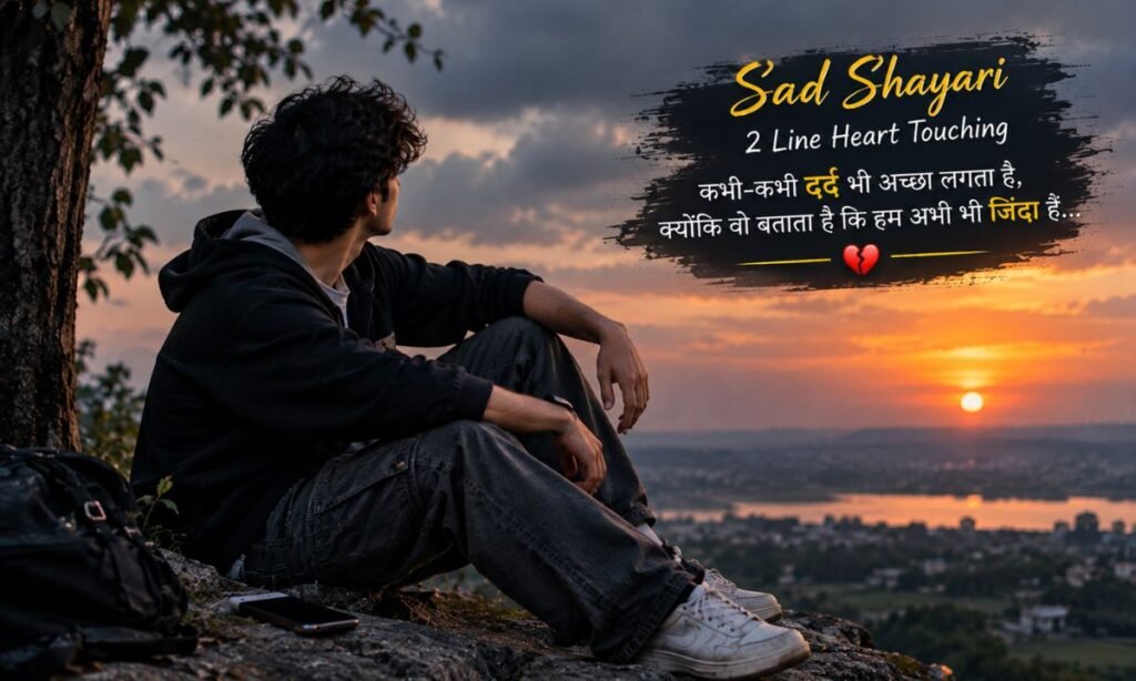 Sad Shayari 2 line Heart Touching 
