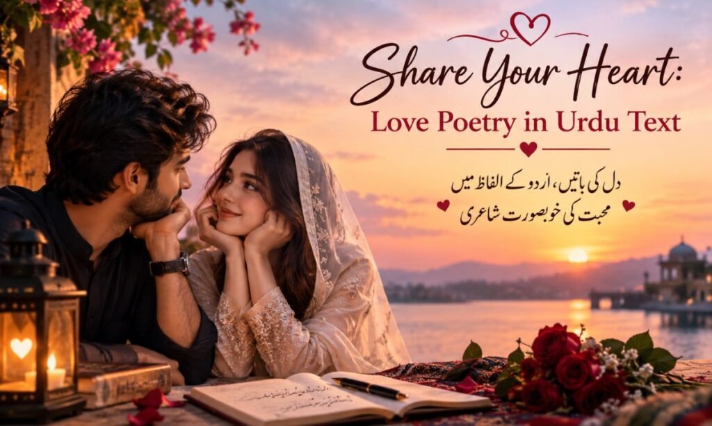 Share Your Heart Love Poetry in Urdu Text